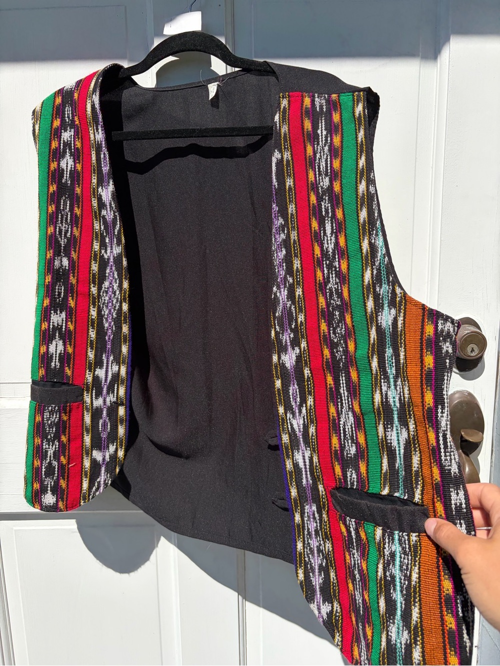Hand sewn Patterned men's vest